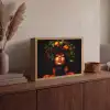 Vrouw - Zwart - Bessen - Bramen - Appels Light Box met batterij (Wandlamp) middel -sfeer2