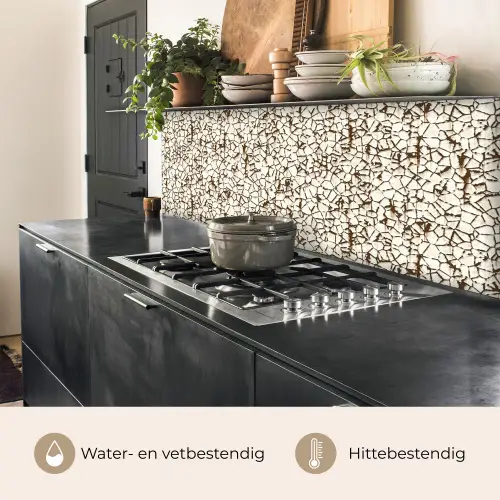 Beige - Patroon - Roest - Verf keuken achterwand 2 middel 871 -usp_NL