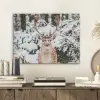 Hert - Sneeuw - Winter - Bos - Dieren PET vilt klein -sfeer1