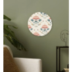 Lotus - Bloemen - Roze Wandcirkel kunststof plaat 5mm dik klein 188 -sfeer3