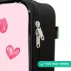 Roze hartjes Kinderkoffer - Zwart klein -rits_UK