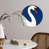Zwaan - Wit - Snavel - Illustratie Wandcirkel behangsticker klein -sfeer3