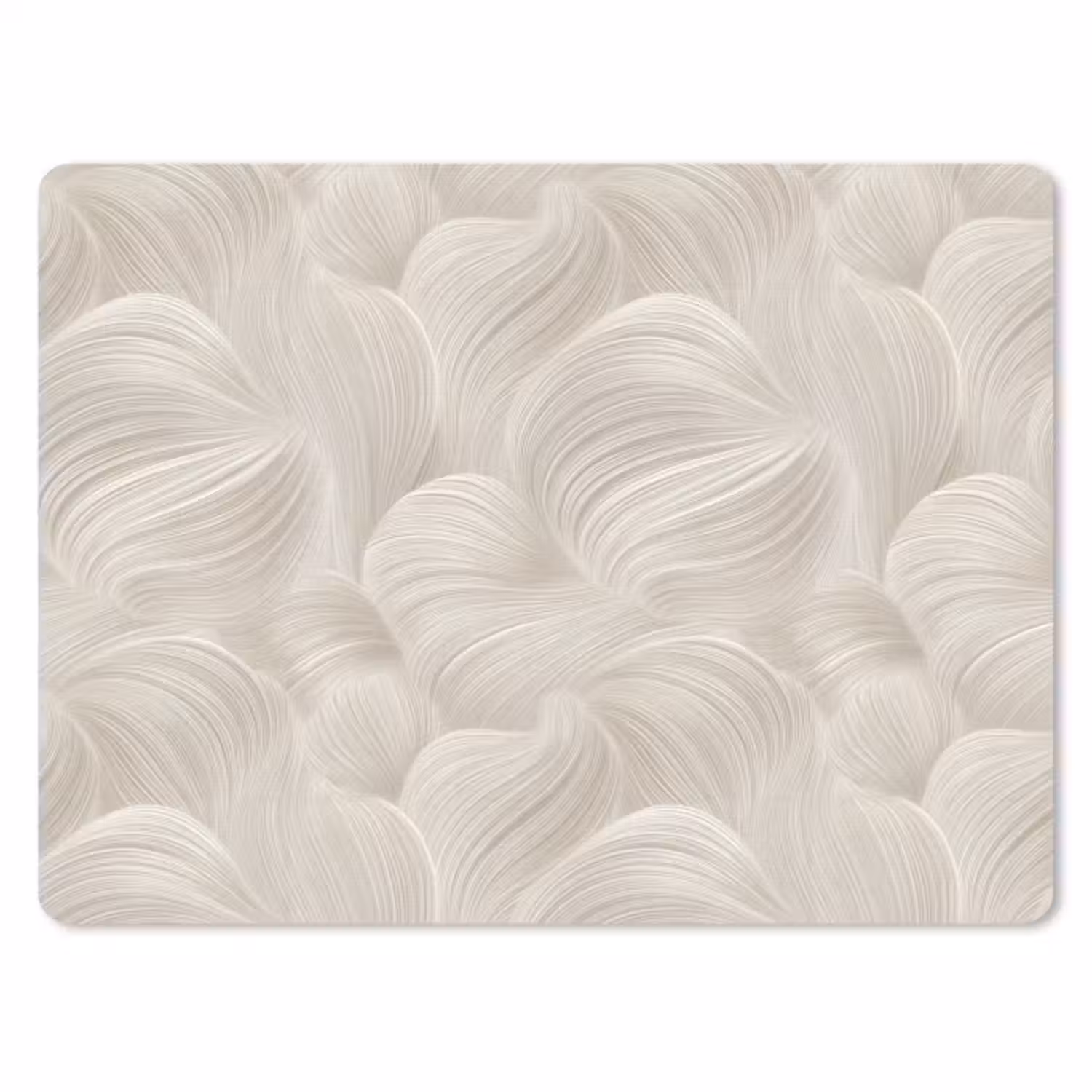 Muismat - Lijnen - Waaier - Beige