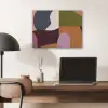 Vormen - Abstract - Kleuren - Vierkant PET vilt klein -sfeer5