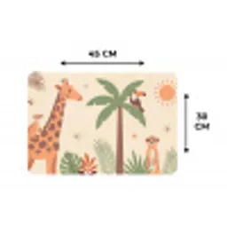 Dieren - Tropisch - Safari - Kleurrijk Placemat vinyl groot -specs