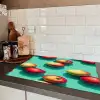 Appels - Water - Turquoise Inductie beschermer vinyl 3mm klein 276 -sfeer3