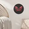 Vlinder - Rood - Minimalistisch Akoestische PET Vilt - Rond klein -sfeer4