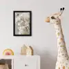 Lelies - Boekte - Wit - Meeldraden fotolijst zwart zonder passe partout klein -usfeer4_kinderkamer