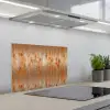 Metaal - Grijs - Oranje - Roest keuken achterwand spatscherm klein 900 -3d_schuin