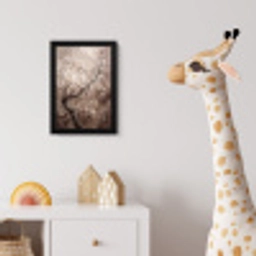 Bloesem - Takken - Schilderij - Beige - Serene fotolijst zwart zonder passe partout klein -usfeer4_kinderkamer