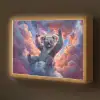 Koala - Dier - Zonnebril - Wolken Light Box met batterij (Wandlamp kind) middel -z3d_website