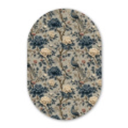 Pauw - Bloemen - Blauw Wandcirkel Ovaal Forex klein 630 -3d