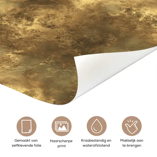 Antiek - Metaallook - Goud deurposter klein 289 -closeup_NL
