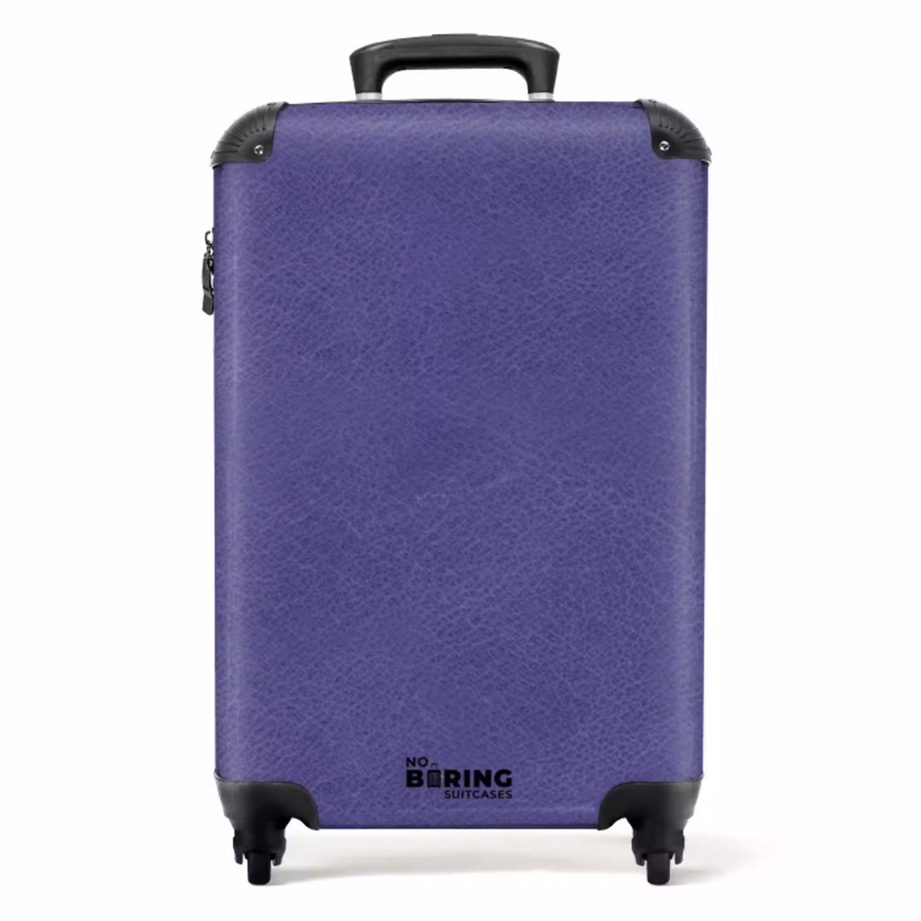 Lederen look paars NBS - Handbagage koffer - Volwassenen Unisex middel -productfoto_recht