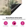 Tropisch landschap - palmbomen - Bloemen - Roze lucht Inductie beschermer vinyl 3mm middel -zzzzzzz-lf-onderkant