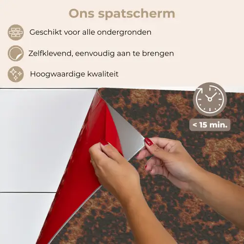 Zwart - Vlekken - Roest - Bruin keuken achterwand spatscherm klein 900 -spatscherm_NL
