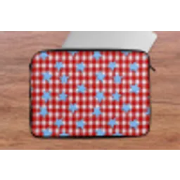 Ruit - Sterren - Rood laptophoes neopreen klein 279 -tafel