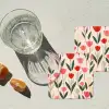 Tulpen - Modern - Roze onderzetter kurk middel -sfeer4