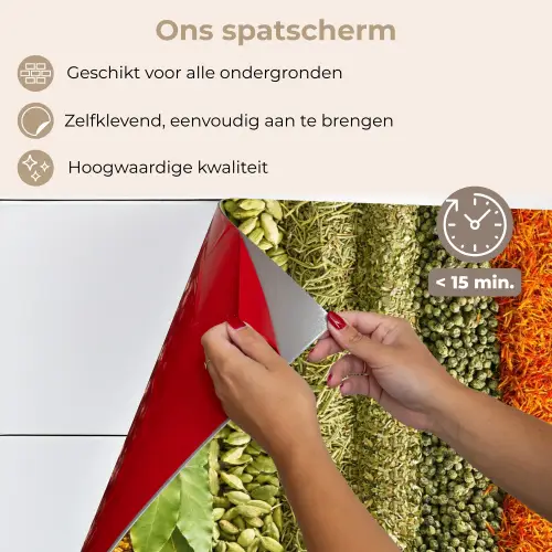 Kruiden - Specerijen - Kleurrijk keuken achterwand spatscherm klein -spatscherm_NL