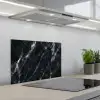 Marmer - Zwart - Luxe keuken achterwand spatscherm klein -3d_schuin