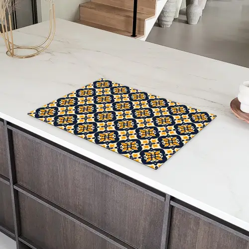 Patroon - Siertegel - Kleurrijk Inductie beschermer vinyl 3mm klein 276 -sfeer8