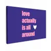 Tekst - Valentijn - Love - Blauw canvas 2cm klein -z3d