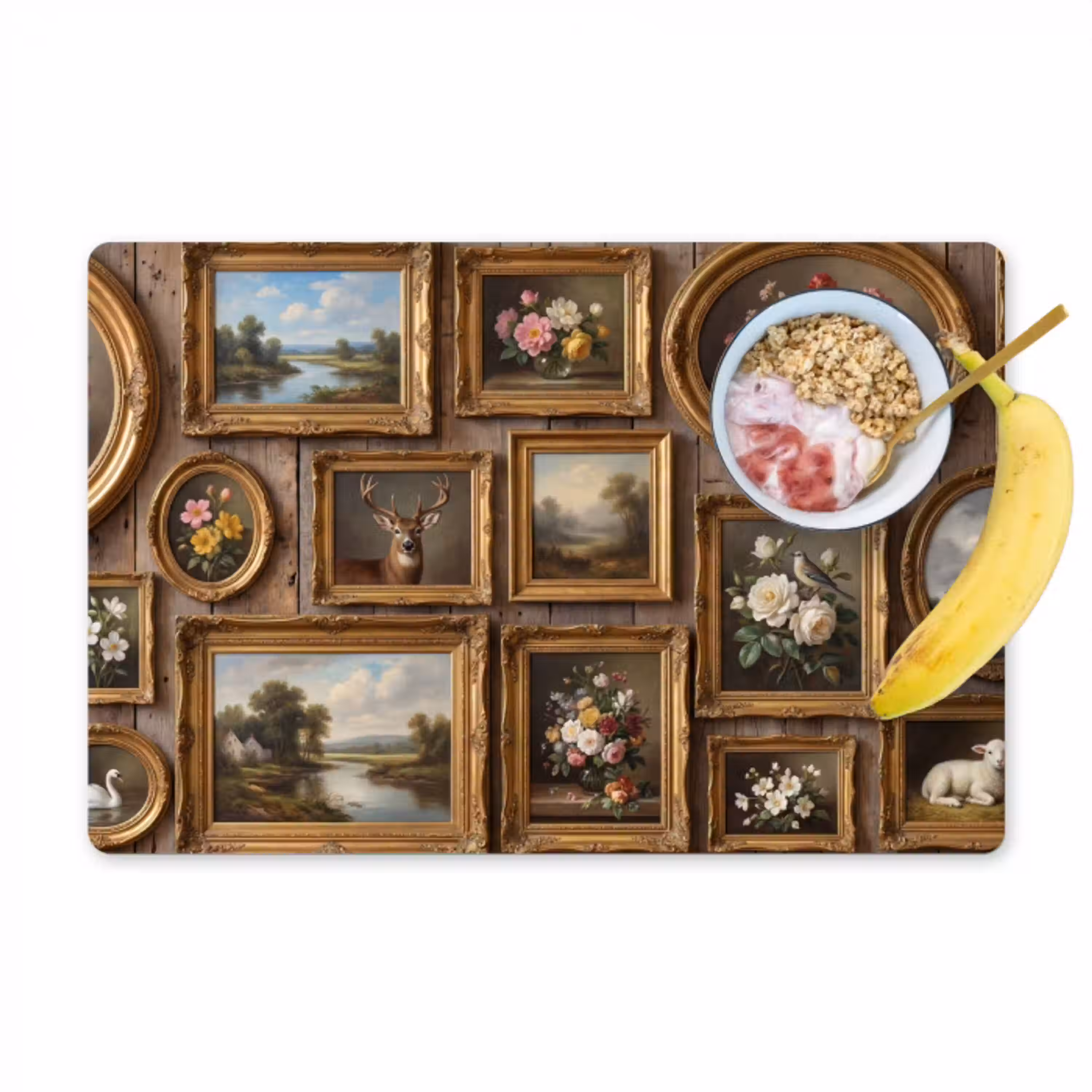 Bloemen - Rozen - Klassiek - Vaas - Kleurrijk Placemat vinyl groot -zzzproduct_Kitchenyeah-website