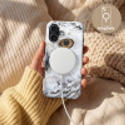 Sneeuwuil - Oog - Wildlife - Wit Toughcase MagSafe Apple iPhone 17 klein -USP_MagsafeV