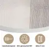 Minimalistisch - Cirkel - Lichtgrijs Akoestische PET Vilt - Rond klein -closeup_NL