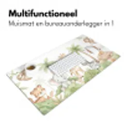 Dieren - Jungle - Pastel Muismat XXL klein -sfeer4