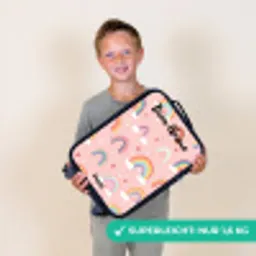 Regenboog - Patroon - Pastel Kinderkoffer - Zwart klein -sfeer4_DE