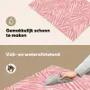 Zebra - Print - Roze Inductie beschemer met haakjes klein 777 -ky-schoon-nl