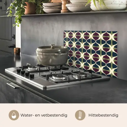 Abstract - Retro - Kleurrijk keuken achterwand spatscherm klein 900 -usp_NL