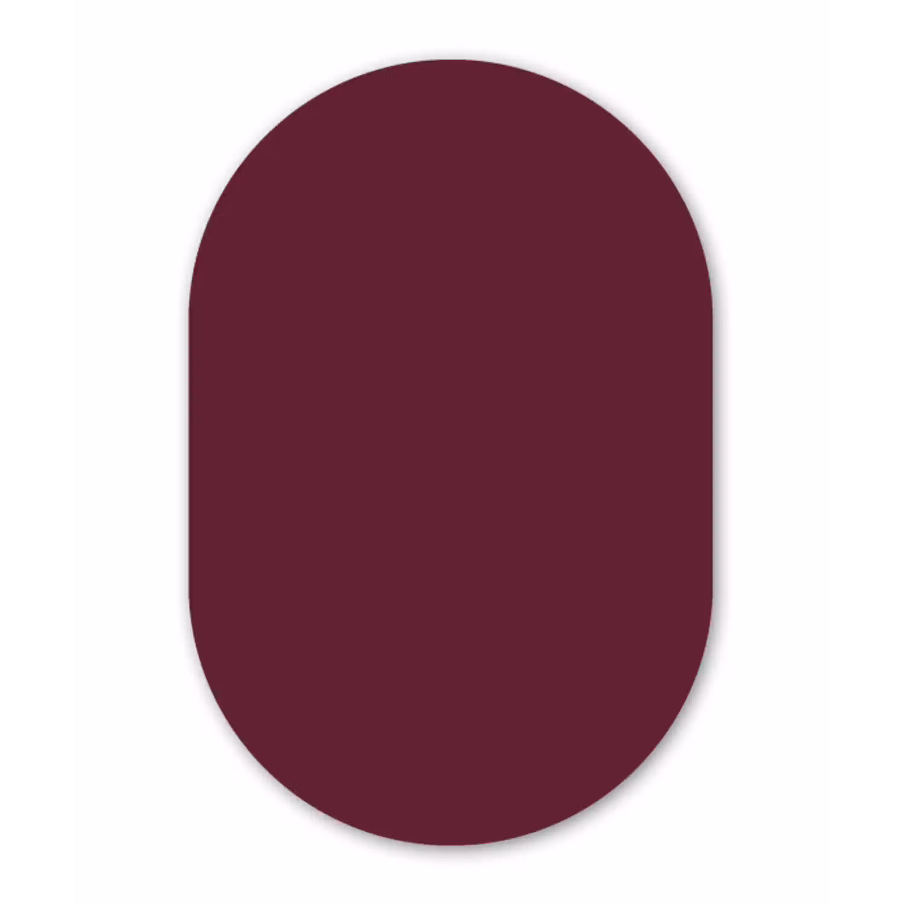 Deep - Plum - Paars Wandcirkel Ovaal Aluminium middel 839 -3d