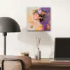 Abstract - Vrouw - Bloemenkroon - Goud aluminium wit klein -sfeer5