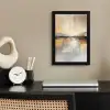 Abstract - Modern - Beige - Aesthetic - Goud fotolijst zwart zonder passe partout klein -sfeer1