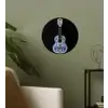 Ukelele - Delfts - Blauw - Muziek Wandcirkel behangsticker klein -sfeer2