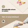 Vlinder - Illustratie - Roze Inductie beschemer met haakjes klein -ky-schoon-nl