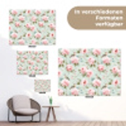 Rozen - Vogels - Pastel - Kleurrijk tuinposter los doek klein 239 -Xsfeer9_DE