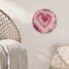Hartvorm - Roze - Tie dye Akoestische PET Vilt - Rond klein -sfeer4