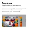 Vrouw - Bril - Kleuren - Graffiti Muismat XXL klein -sfeer5