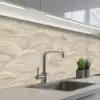 Bogen - Patroon - Beige keuken achterwand 2 middel 871 -3d_schuin