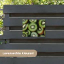 Kiwi - Fruit - Groen tuinposter los doek klein -sfeer3
