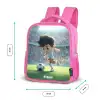 Jongen - Voetbal - Stadion - Zonlicht Kinderrugzak - Roze middel -productfoto_formaten