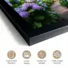 Hortsensia - Pad - Bloemen fotolijst zwart zonder passe partout klein -sfeer2