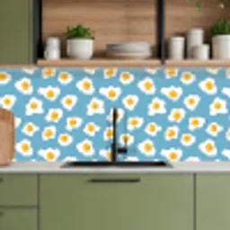 Eieren - Dooiers - Blauw keuken achterwand 2 middel 871 -sfeer3