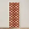 Geometrisch - Bloemen - Kleurrijk deurposter klein 289 -3d_beige