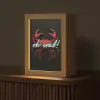 Krab - Rood - Neon - Quote Light Box met kabel (Tafellamp) klein -z3d_website
