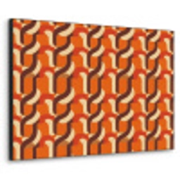 Retro - Modern - Kleurrijk Textielframe zwart klein 947 -3d