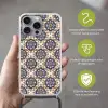 Floraal - Ornament - Blauw Hoesje iPhone 16 Pro Max met koord klein 804 -sfeer2_NL